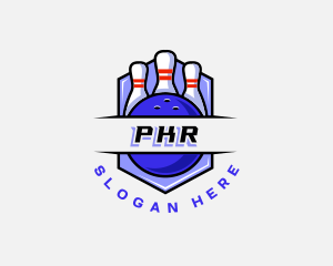 Sports Bowling Competition logo design