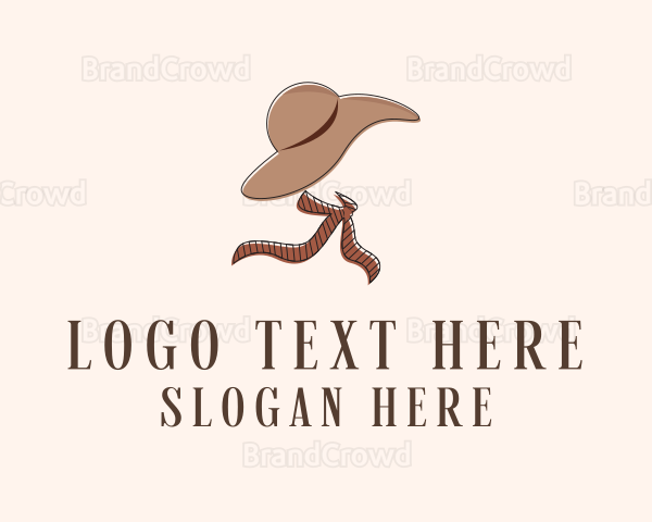 Fashion Hat Scarf Logo