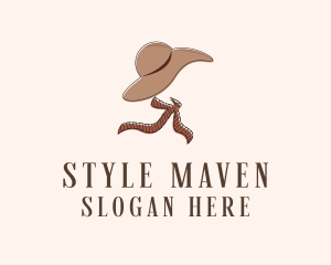 Fashionista - Fashion Hat Scarf logo design