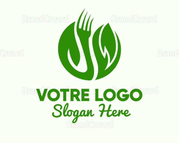 Leaf Vegan Fork Logo