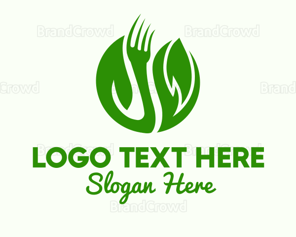 Leaf Vegan Fork Logo