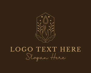 Teardrop - Elegant Ornamental Gemstone logo design