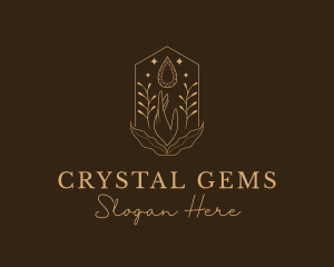 Elegant Ornamental Gemstone logo design