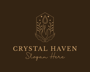 Elegant Ornamental Gemstone logo design