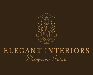 Elegant Ornamental Gemstone logo design