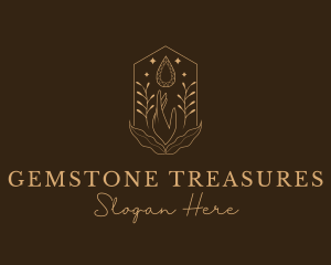 Elegant Ornamental Gemstone logo design