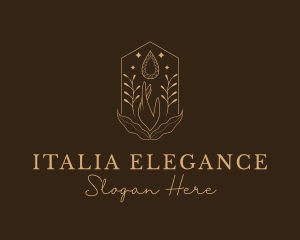 Elegant Ornamental Gemstone logo design