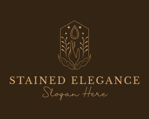 Elegant Ornamental Gemstone logo design