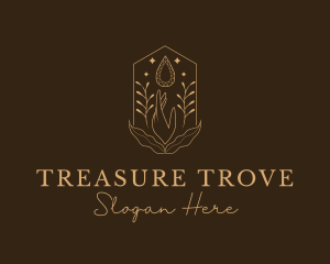 Elegant Ornamental Gemstone logo design