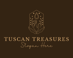 Elegant Ornamental Gemstone logo design