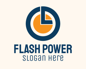 Power Button Stopwatch logo design