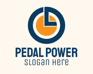Power Button Stopwatch logo design