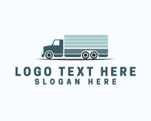 Container Truck - Logistics Truck Transportation logo design