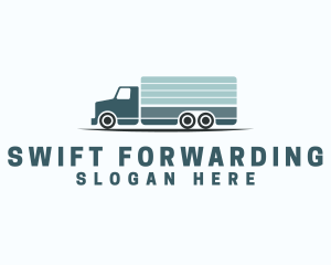 Logistics Truck Transportation logo design