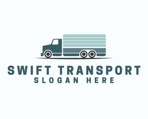 Logistics Truck Transportation logo design