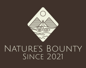 Nature Camping Scene logo design