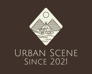 Scene - Nature Camping Scene logo design