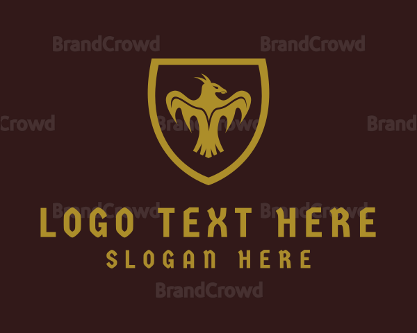 Medieval Bird Shield Logo