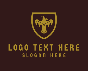 Eagle - Medieval Bird Shield logo design
