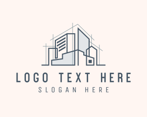 Skyline - House Property Building logo design
