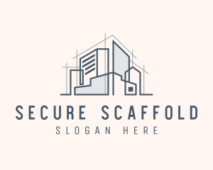 Scaffolding - House Property Building logo design