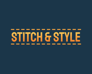 Elegant Sewing Stitch logo design