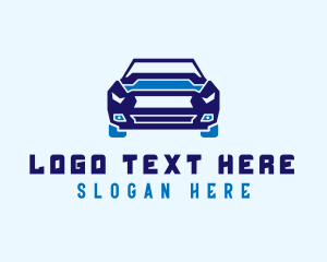 Supercar - Blue Race Driver logo design