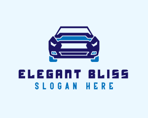 Supercar - Blue Race Driver logo design