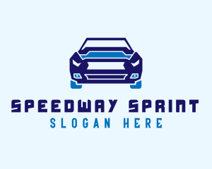 Blue Race Driver logo design