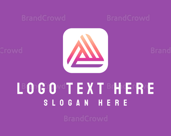 Mobile Application Letter A Logo