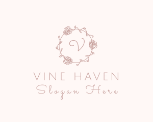 Rose Vine Decor logo design