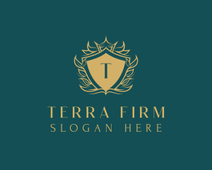 Shield Wreath Law Firm logo design