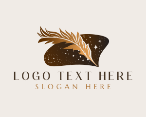 Bookstore - Quill Feather Publication logo design