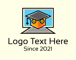 Online - Online Course Graduate logo design