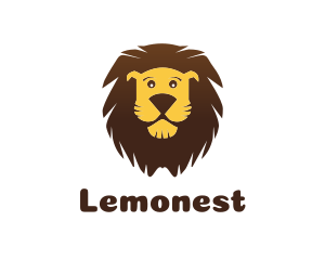 Party - Cartoon Illustration Lion logo design