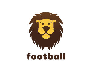 Wild - Cartoon Illustration Lion logo design