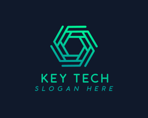 Hexagon Tech Company logo design