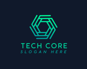 Hexagon Tech Company logo design