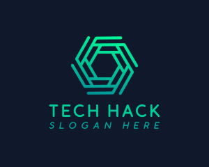 Hexagon Tech Company logo design