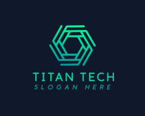 Hexagon Tech Company logo design