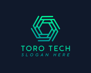 Hexagon Tech Company logo design