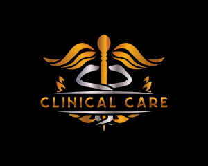 Medical Health Caduceus logo design