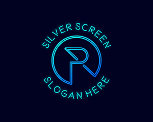 Game Streaming - Modern Cyber Tech Letter R logo design