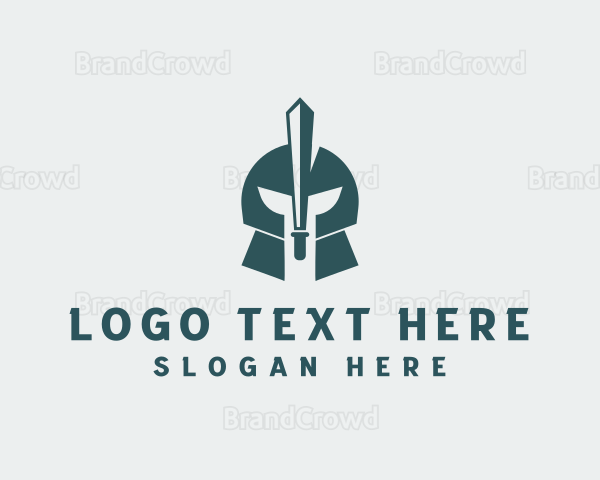 Spartan Knight Soldier Logo