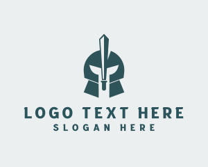 Squire - Spartan Knight Soldier logo design