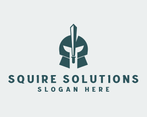 Spartan Knight Soldier logo design