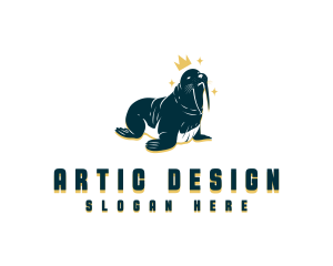 Artic - Wild Walrus Zoo logo design