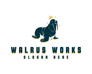 Wild Walrus Zoo logo design