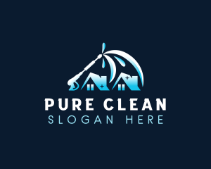 Residential Housekeeper Cleaning logo design