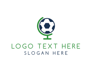 Soccer Globe Ball Logo